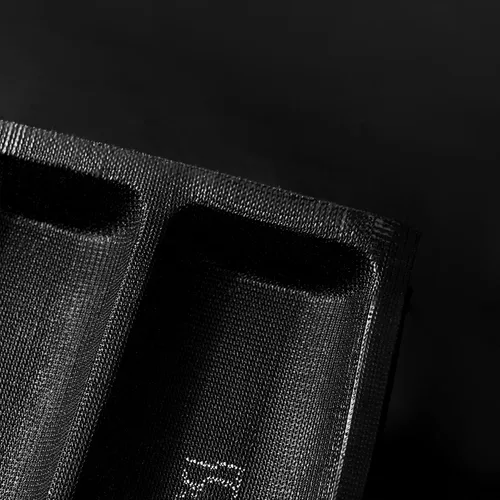 Vista 7 de SIFLEMOD Molde de silicona para baguette, bandeja antiadherente de malla flexible, forros perforados para hornear sándwiches, formas de hornear pan