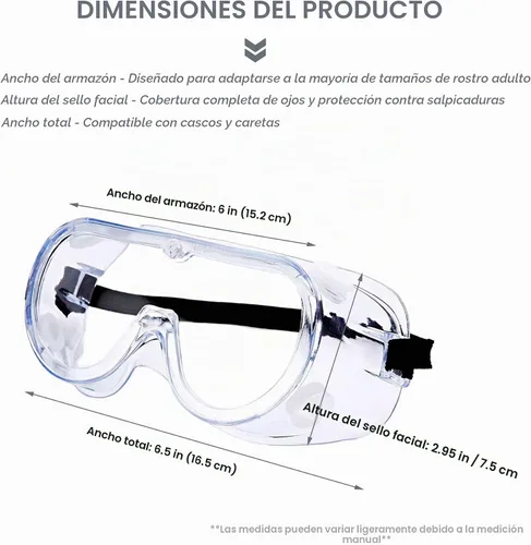 Vista 2 de Paquete de 10 gafas de seguridad, gafas protectoras antivaho sobre lentes, protección ocular ajustable resistente a salpicaduras para laboratorio