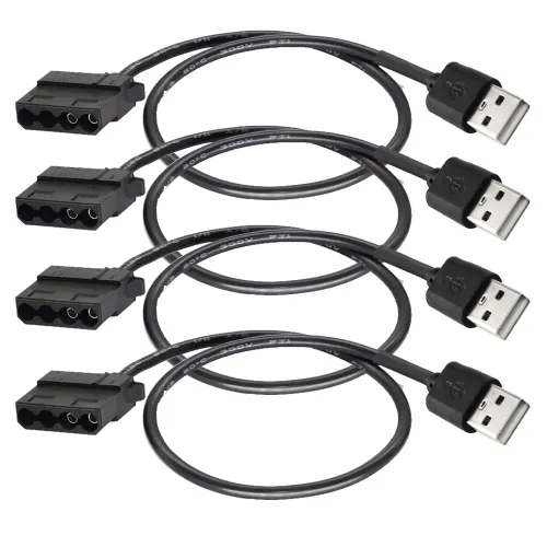 Vista 13 de Gebildet 10 piezas de cable de extensión de ventilador PWM de 4 pines, conector de energía, estuche macho a hembra para computadora, compatible