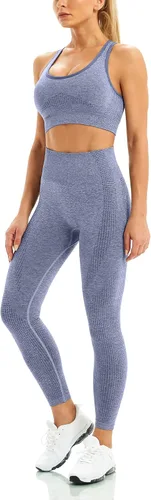 Vista 2 de WodoWei - Conjunto de 2 piezas de entrenamiento para mujer