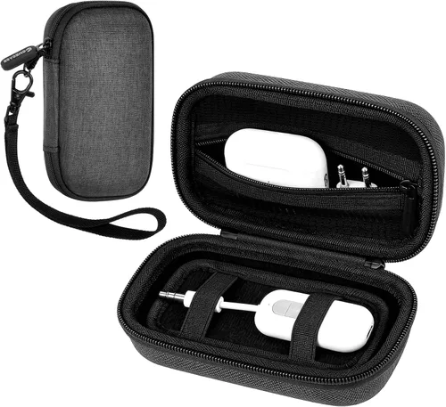 Vista 7 de COMECASE Bluetooth Transmitter Case for AirFly SE/Pro 2/Pro/Duo Hard EVA, Deep Mesh Pocket, Dual Elastic Straps, Fits for Avantree Relay, for