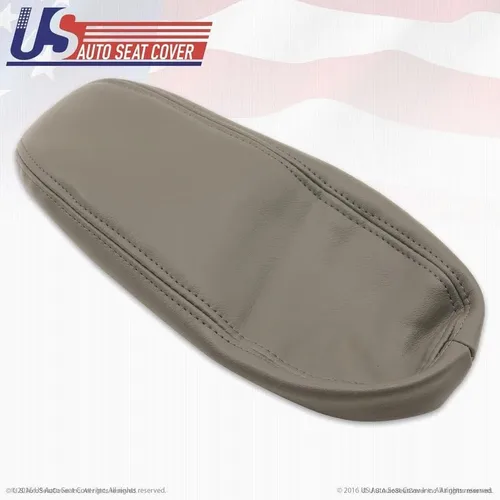 Vista 8 de 2002 a 2007 compatible con Ford F250 F350 Lariat cubierta de apoyabrazos Flint cuero gris