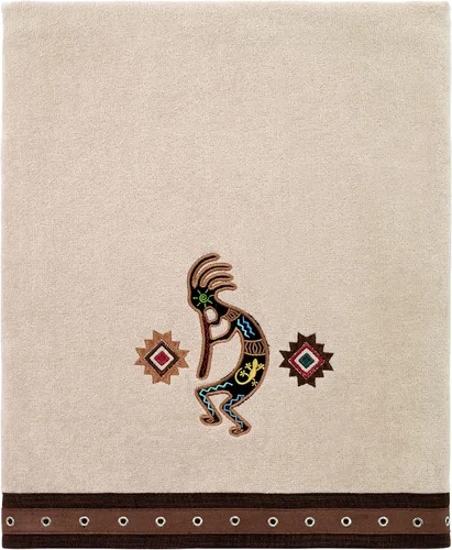 Vista 14 de Avanti Linens - Cortina de ducha de tela, artículos esenciales decorativos para el baño (colección Navajo Dance, 72 pulgadas)