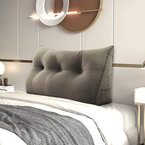 Vista 29 de Almohada de cuña para cabecero de cama Almohada pequeña de refuerzo para cabecera Almohada de lectura para sentarse en la cama para adultos, cojín