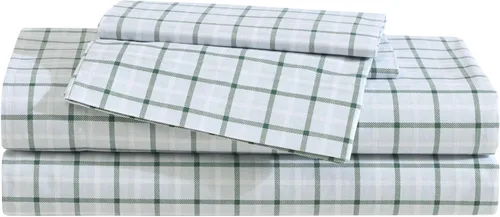 Vista 34 de Eddie Bauer - Juego de sábanas individuales, sábanas de percal de algodón, frescas y frescas, ideales para dormitorio