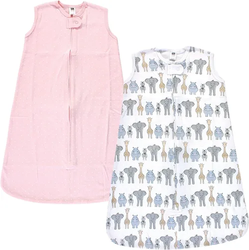 Vista 4 de Hudson Baby Saco de dormir sin mangas unisex de algodón entrelazado para bebé