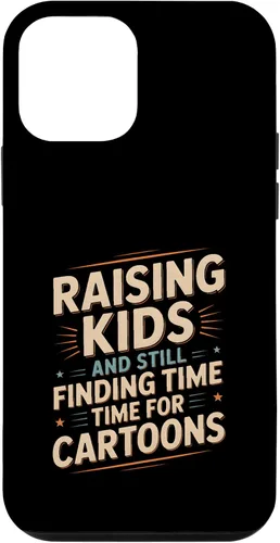 Vista 16 de Raising Kids and Still Finding Time Time for Cartoons Humor Case for iPhone XR