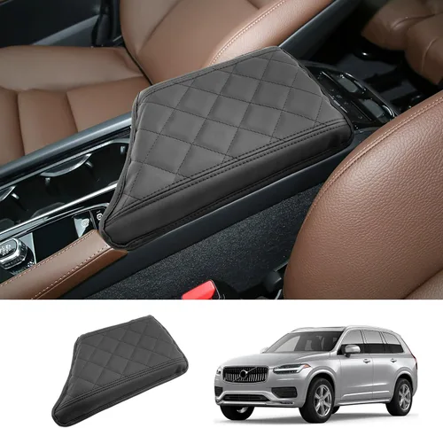 Vista 10 de 2019-2025 2026 Cubierta de Consola Central para Volvo XC40 (Core/Plus/Ultra/Ultimate/Momentum/R-Design/Inscription), Funda de Respaldo de Brazo