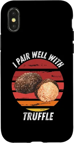 Vista 4 de iPhone 15 Vintage Truffle I Pair Well With Truffle Food Lover Case