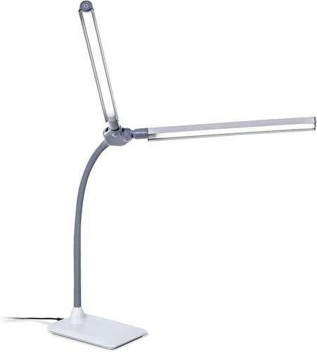 Vista 7 de DuoPro Clamp Lámpara LED con Abrazadera - Luz Diurna de 6,000K, 2,100 Lux a 12", 4 Niveles de Brillo, Pantallas Antirreflejos, Brazo Ajustable