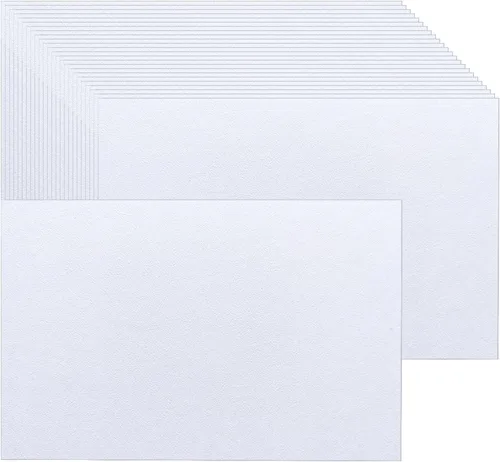 Vista 8 de Baisunt Paquete de 25 tarjetas de cartulina negra de 4 x 6 pulgadas en blanco grueso de 92 libras para hacer tarjetas de felicitación, tarjetas