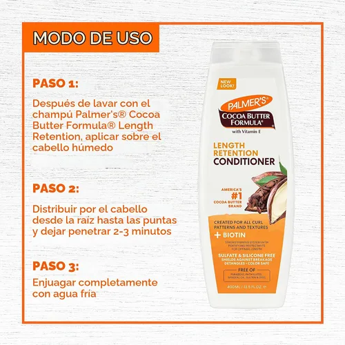 Vista 5 de Palmer's Acondicionador para el cabello con retención de longitud