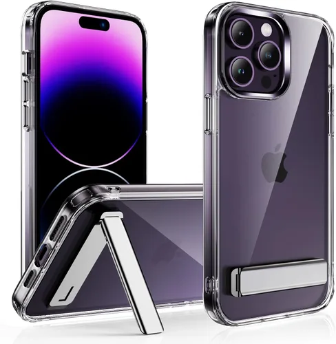 Vista 13 de CEDO - Funda con soporte para iPhone 12 Pro Max, ajustable en 3 direcciones con soporte de metal, parachoques de grado militar a prueba de golpes