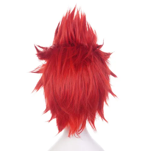 Vista 5 de Anogol - Gorra + Peluca azul de cabello lacio para cosplay