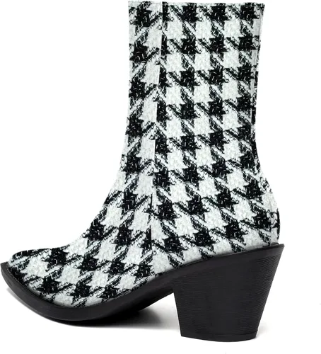 Vista 7 de WAYDERNS Botas altas de tacón medio para mujer, con cierre de cremallera, de 2.2 pulgadas