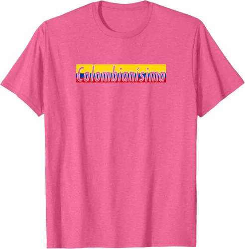 Vista 32 de Camisas Colombianisima Colombia para mujer Bandera de Colombia, Negro, S