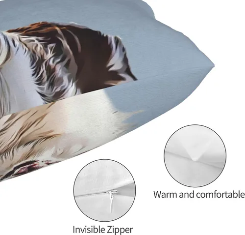 Vista 4 de Funda de almohada con foto personalizada, funda de almohada personalizada de gatos y perros, fundas de cojín impresas de dos caras de 14 x 20