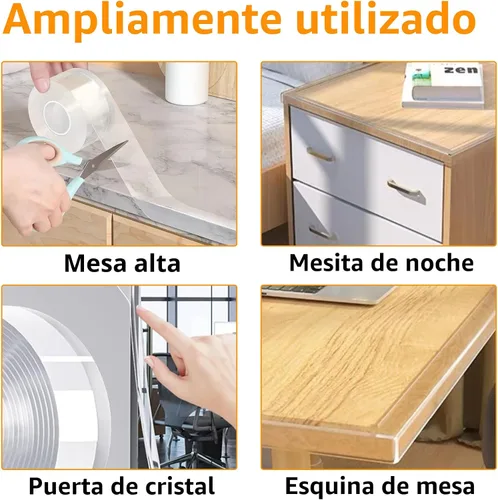Vista 5 de Protector de Esquinas y Bordes a Prueba de Bebés, Protector Suave y Transparente para Esquinas de Mesas y Muebles y Tope de Seguridad para Puertas
