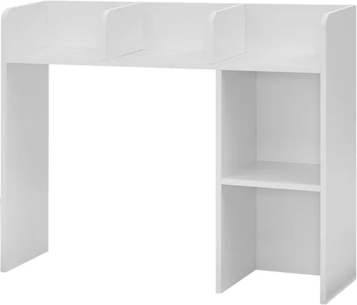 Vista 7 de Estantería de escritorio clásica para dormitorio, color blanco