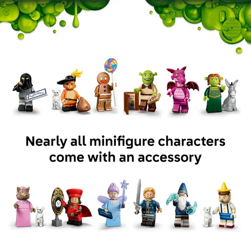 Vista 6 de LEGO Minifiguras Serie Shrek 66815 Paquete de 6