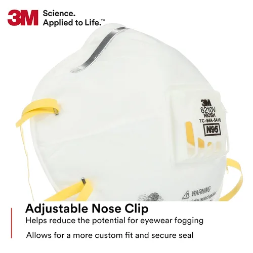 Vista 7 de Mascarilla para partículas, protección respiratoria N95, 80
