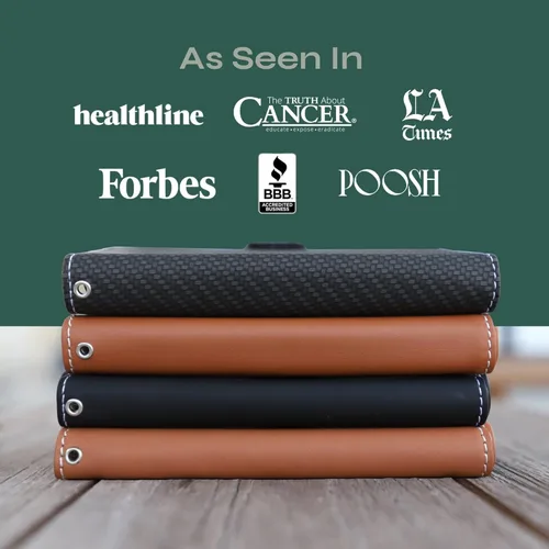 Vista 4 de SafeSleeve Funda para Galaxy Galaxy con protección contra radiación EMF: Galaxy Note 8 RFID Tarjetero de bloqueo de cartera, funda ajustable