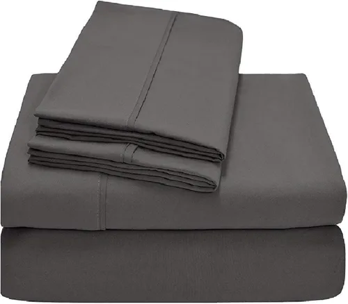 Vista 15 de Juego de sábanas premium de 4 piezas - Sábanas de cama de algodón tamaño individual - 100% algodón - 300 número de hilos - Sábana bajera ajustable