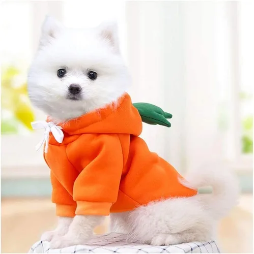 Vista 12 de Sudaderas con capucha para perro, ropa de rana para mascotas, suéter cálido de invierno, abrigo, ropa para perrito, ropa para cachorros, disfraz