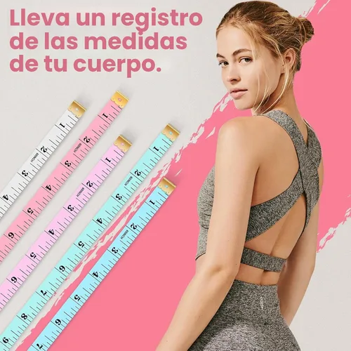 Vista 7 de iBayam Cinta métrica, regla suave cinta métrica para pérdida de peso corporal, tela de costura, tela a medida, suministros de manualidades