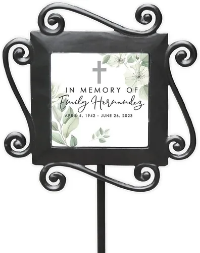 Vista 17 de GiftsForYouNow, estaca de jardín conmemorativa para mascota de hierro forjado, 28 x 8.5