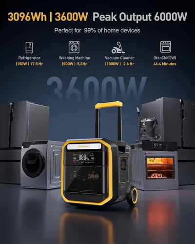Vista 4 de VTOMAN Estación de energía portátil FlashSpeed Pro 3600, 3096Wh 3600W LFP