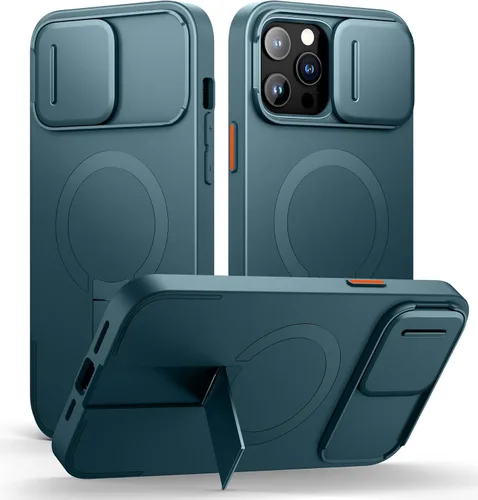 Vista 85 de SURITCH Funda para iPhone Air con cubierta de control de cámara, funda deslizante para cámara y soporte ajustable, compatible con MagSafe, a prueba