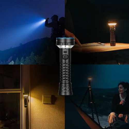 Vista 5 de OLIGHT Prowess - Linternas recargables de alto lúmenes, linterna súper brillante de 5,000 lms con funda, LED de carga USB-C de alta eficiencia