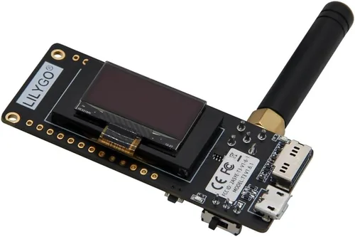 Vista 2 de LILYGO LoRa32 433Mhz ESP32 Placa de Desarrollo OLED 0.96 Pulgadas Tarjeta SD BLE WiFi Módulo TTGO