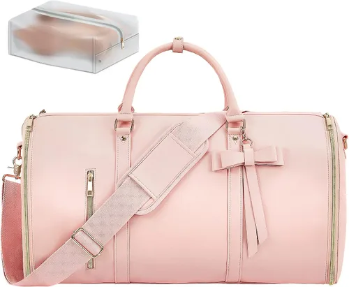 Vista 6 de Bolsas de ropa para viajes para mujer, Rosado, Lindo