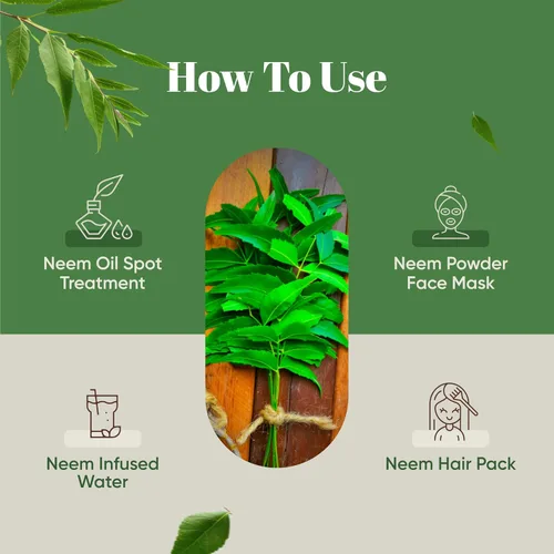 Vista 7 de H&C - Polvo de hojas de neem natural, 8.01 oz (1/2 lb)