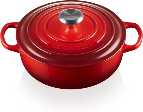 Vista 10 de Le Creuset Horno Sauteuse Signature de hierro fundido esmaltado, 3.5 cuartos, Caribe