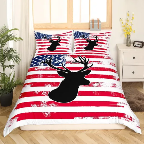 Vista 29 de Juego de funda de edredón de oso para niños, juego de ropa de cama de animales salvajes para niños, naturaleza, vida silvestre, oso, pájaro, juego