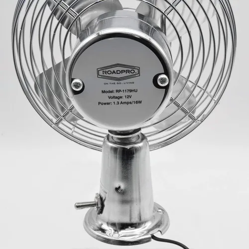 Vista 3 de RoadPro Ventilador de coche RP-1179, resistente, 12 V, metal, 7.5 pulgadas
