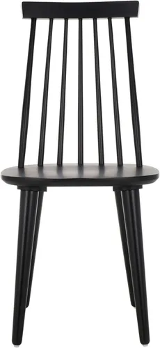 Vista 8 de SAFAVIEH Furniture - Juego de 2 sillas auxiliares Burris - Gris - Madera maciza - Diseño moderno de línea limpia - Ideal para comedor, cocina, sala