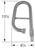Vista 2 de Music City Metals Reemplazo de quemador de acero inoxidable 123L1 para modelos seleccionados de parrilla de gas Ducane