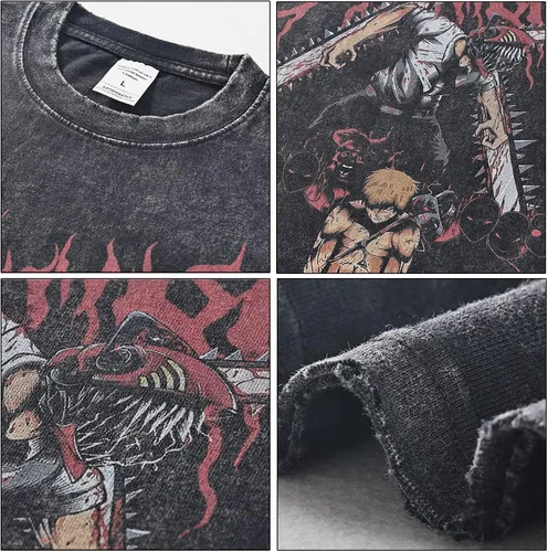 Vista 7 de Y2K - Camisetas vintage para hombres y mujeres, ropa de grunge, camisetas gráficas de gran tamaño, estampado de dibujos animados, camisetas de manga