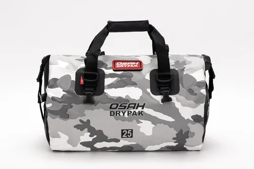 Vista 26 de Bolsa de lona impermeable y maleta - Bolsa seca para motocicleta, bolsas de sillín con cierre enrollable, gran espacio de almacenamiento, para Negro