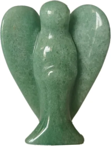 Vista 19 de Estatua de ángel guardián de oración de cristal curativo africano natural, 2 pulgadas, tallado en bolsillo, figuras de piedra de palma
