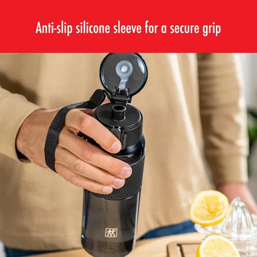 Vista 5 de ZWILLING Botella de agua Tritan de 24 onzas, color negro