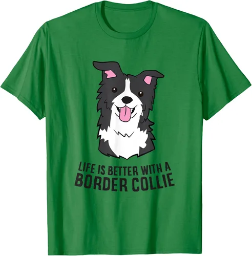 Vista 5 de Camiseta Border Collie Owner Life Is Better With a Border Collie Dog, Blanco, S
