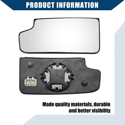 Vista 7 de 23444114 / Espejo retrovisor izquierdo/trasero para Chevy Silverado 1500 2016-2018 para GMC Sierra 2500 HD 2015-2019 / Espejo retrovisor