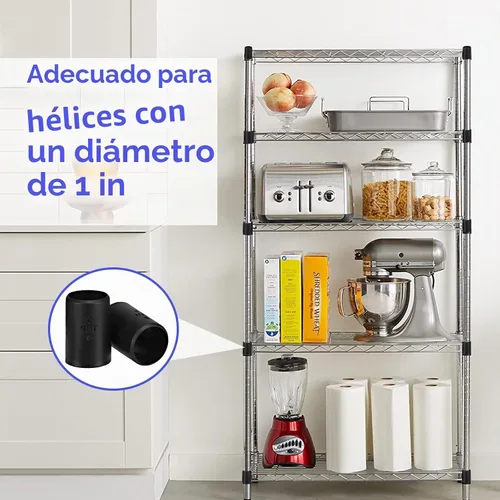 Vista 6 de Paquete de 30 clips de alambre negro para estantes de 1 pulgada