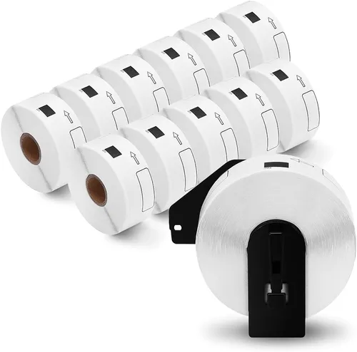 Vista 10 de Etiqueta de envío troquelada Brother compatible con etiquetas DK-1202 2-3/7