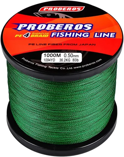 Vista 10 de Sedal trenzado de 4 hebras, más fuerte, multifilamento, de polietileno, trenzado, para agua salada, 6 lb - 100 lb, 100 m - 300 m - 500 m, súper